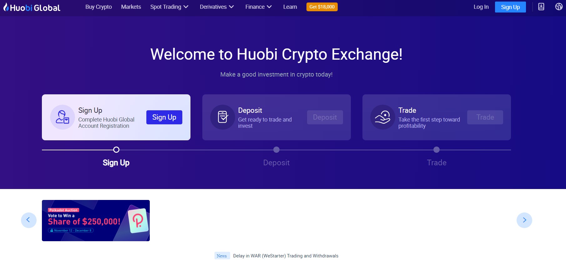 Huobi Global exchange