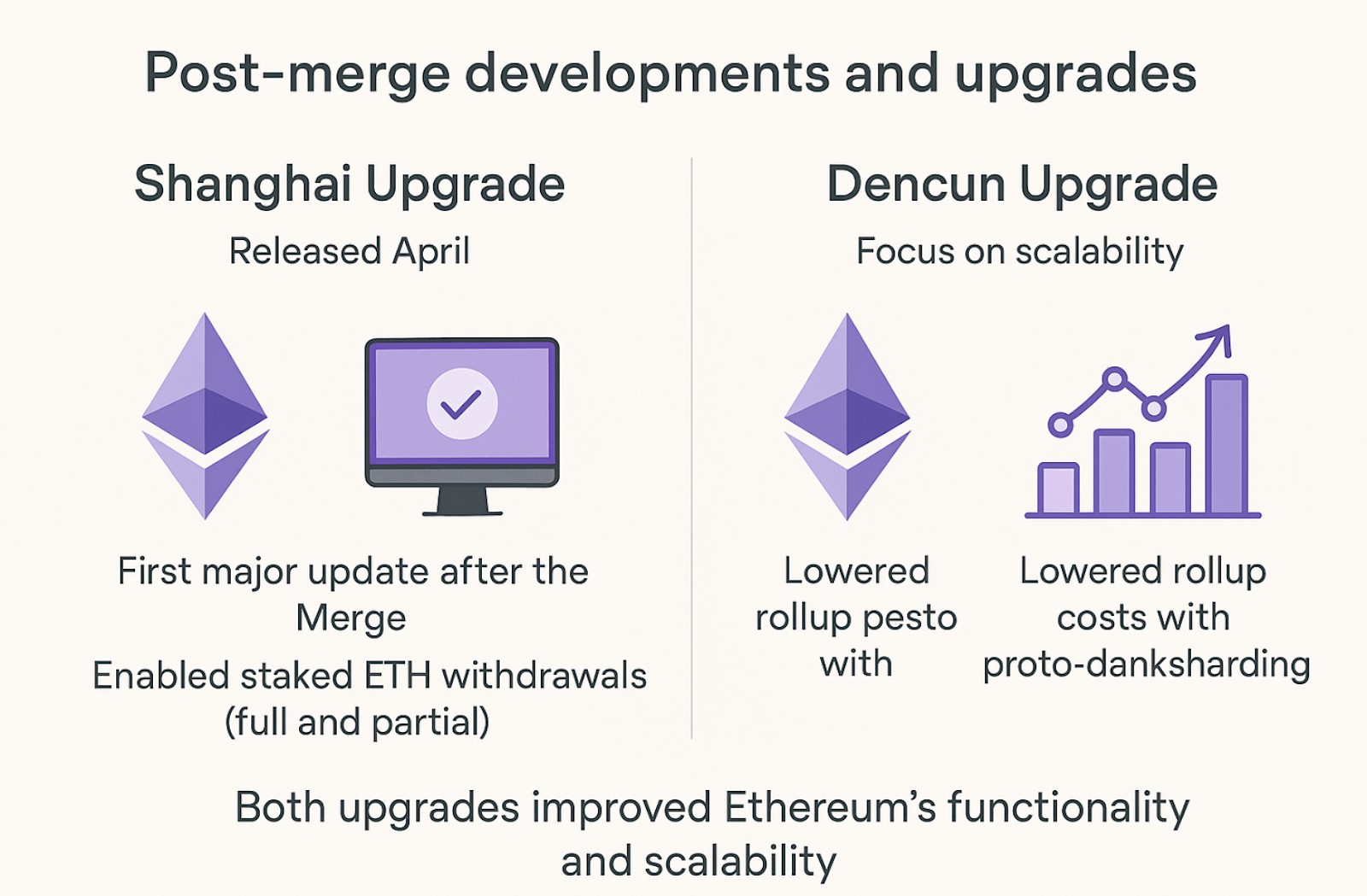 Post merge developments and upgrades