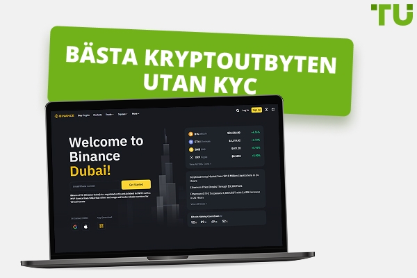 Bästa ickeKYC Crypto-utbyten 2025