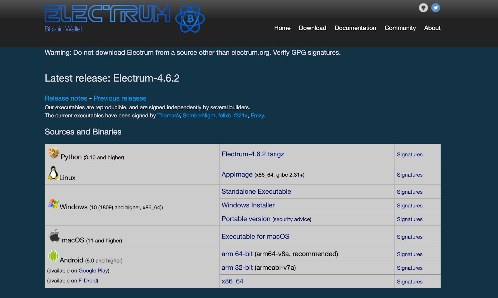 Официальный сайт Electrum Wallet