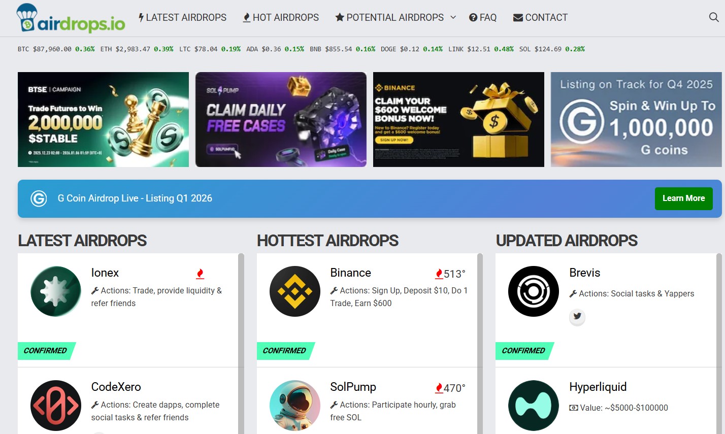 Airdrops.io