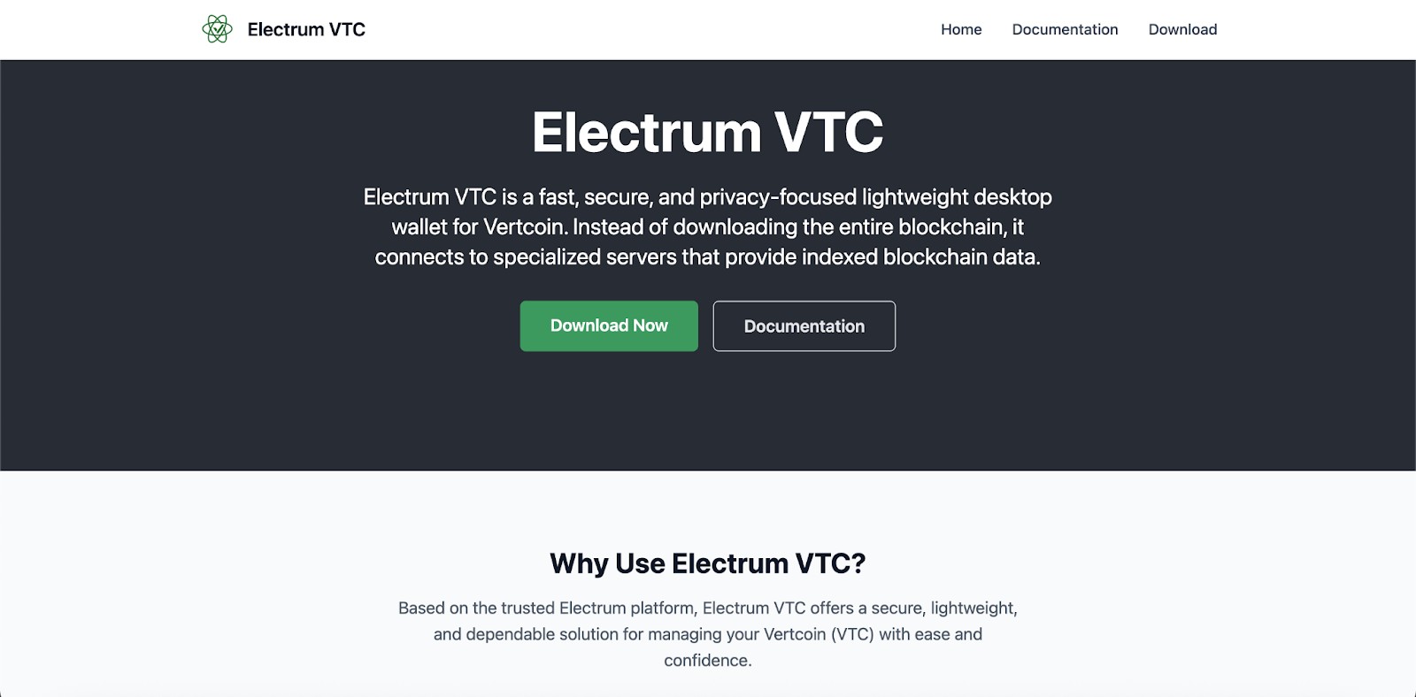 Electrum VTC wallet