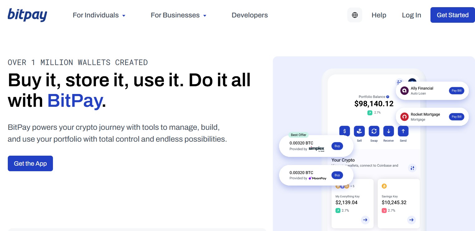 Офіційний сайт BitPay