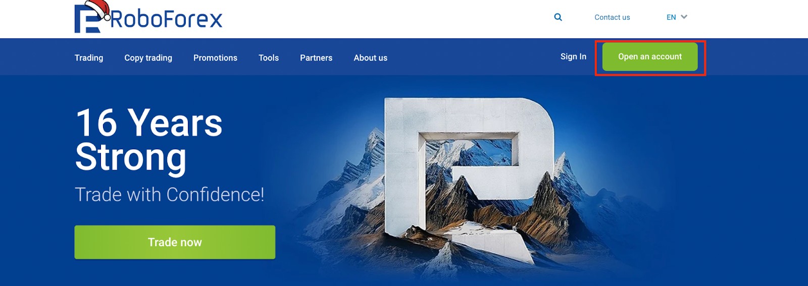 Регистрация на сайте брокера RoboForex