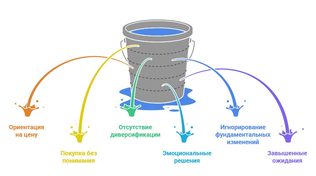 Типичные ошибки при долгосрочном инвестировании в криптовалюты