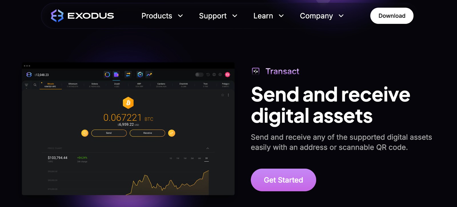 Возможности Exodus Wallet