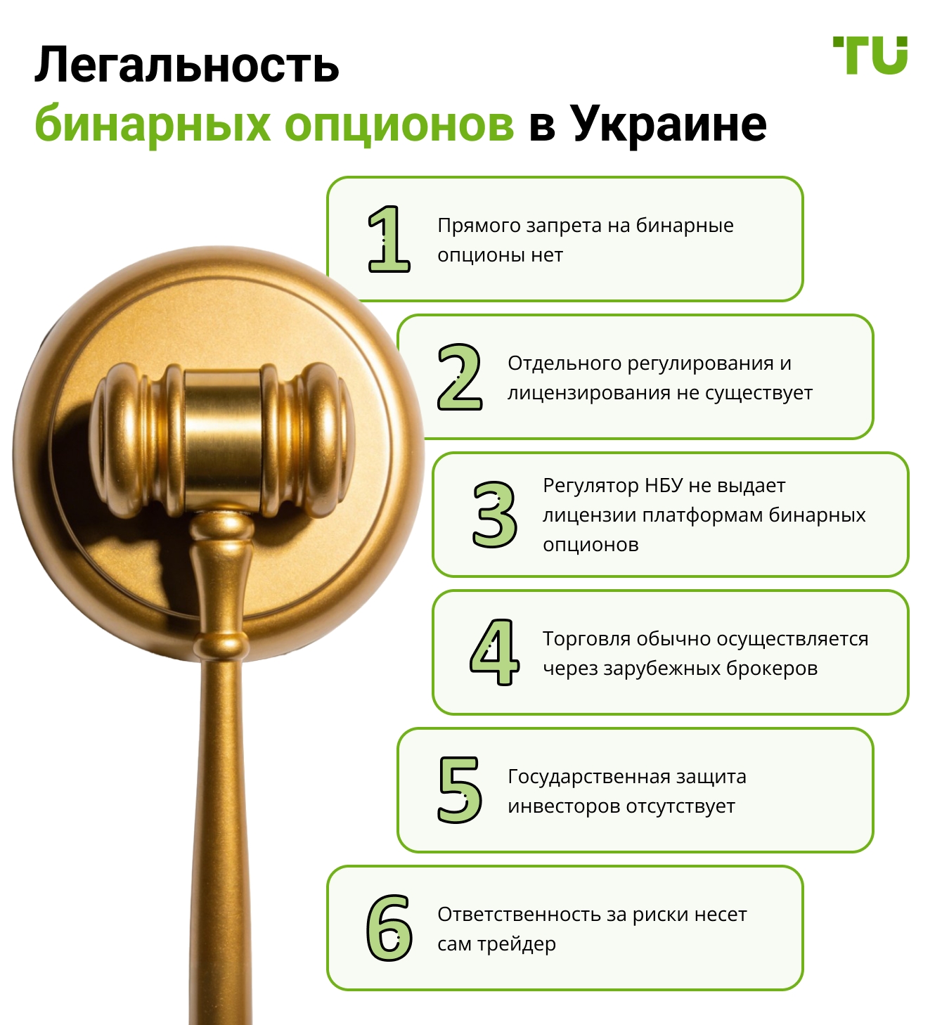 Легальность бинарных опционов в Украине