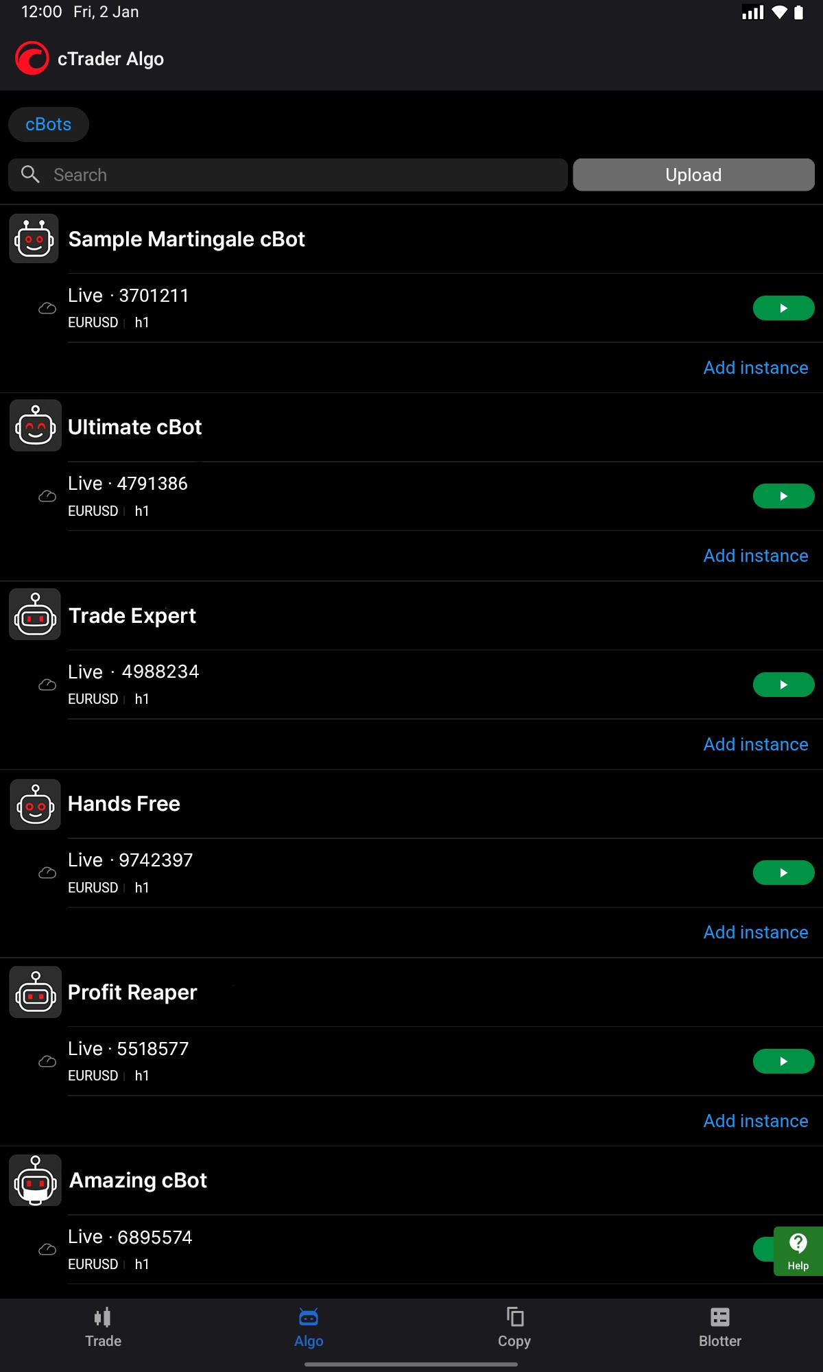 cTrader Algo