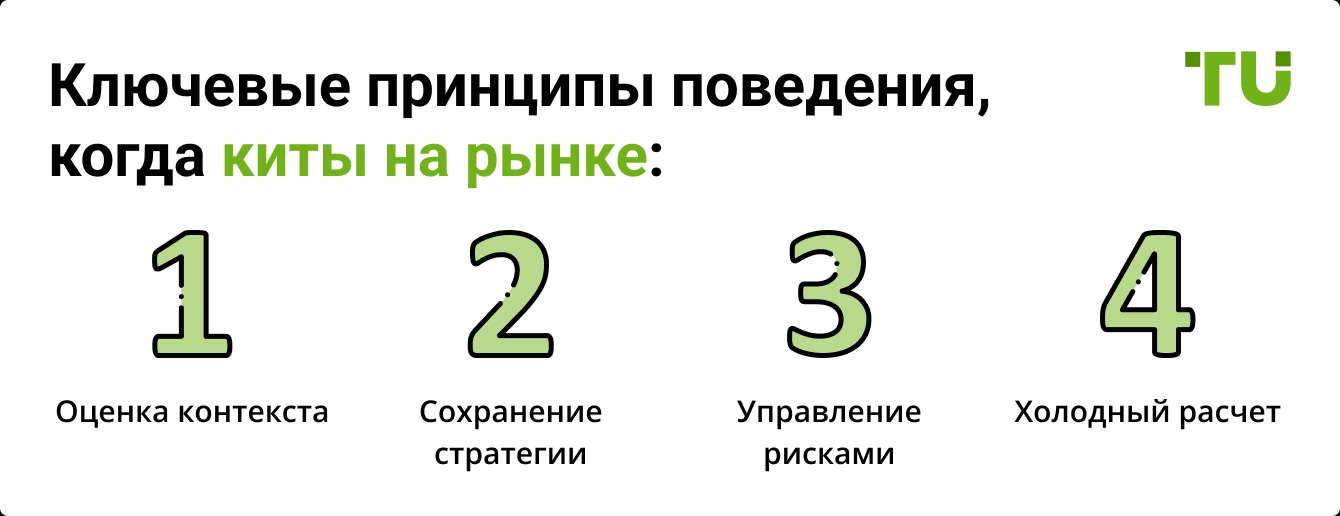 Ключевые принципы поведения, когда киты на рынке:
