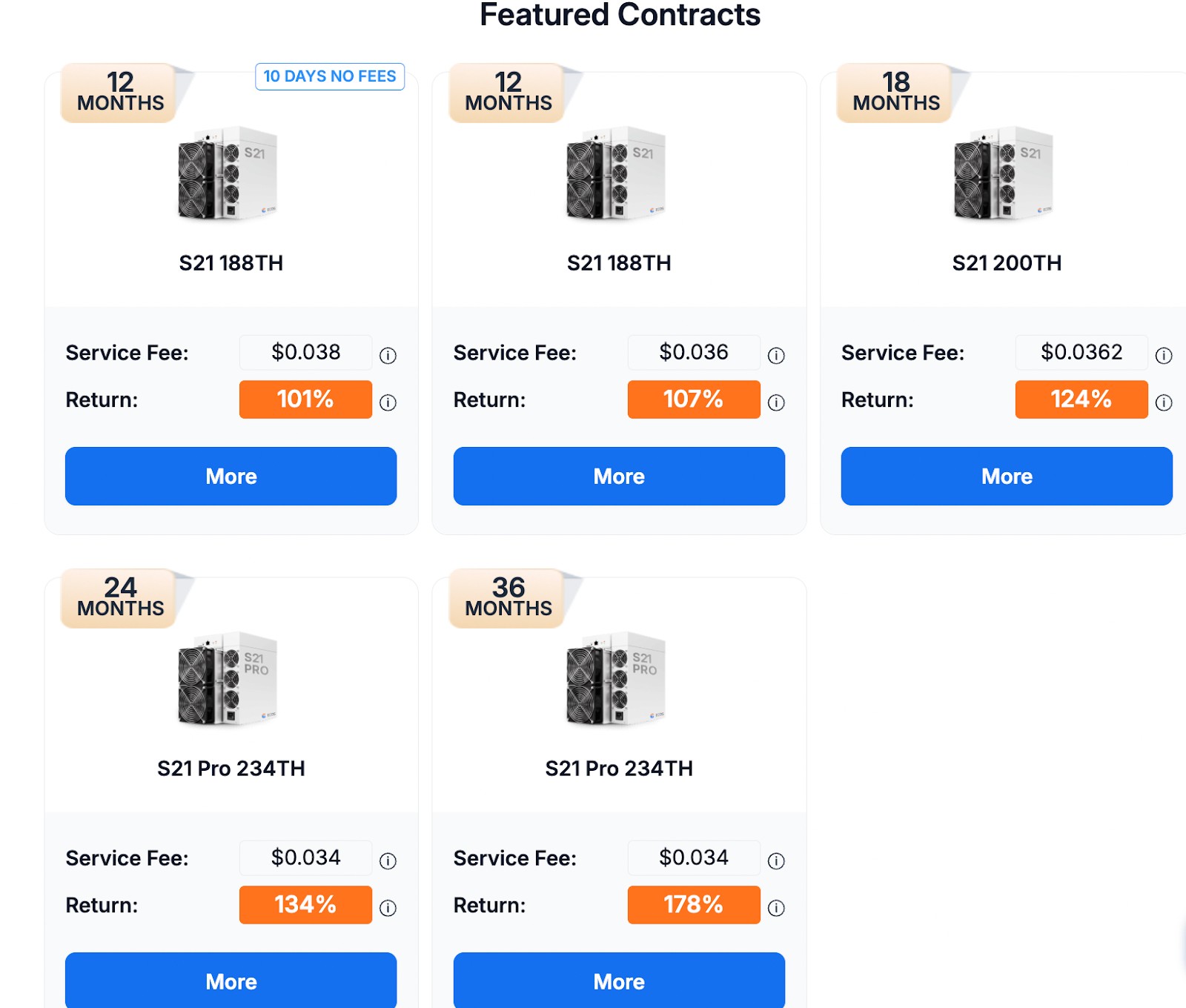 ECOS featured contracts