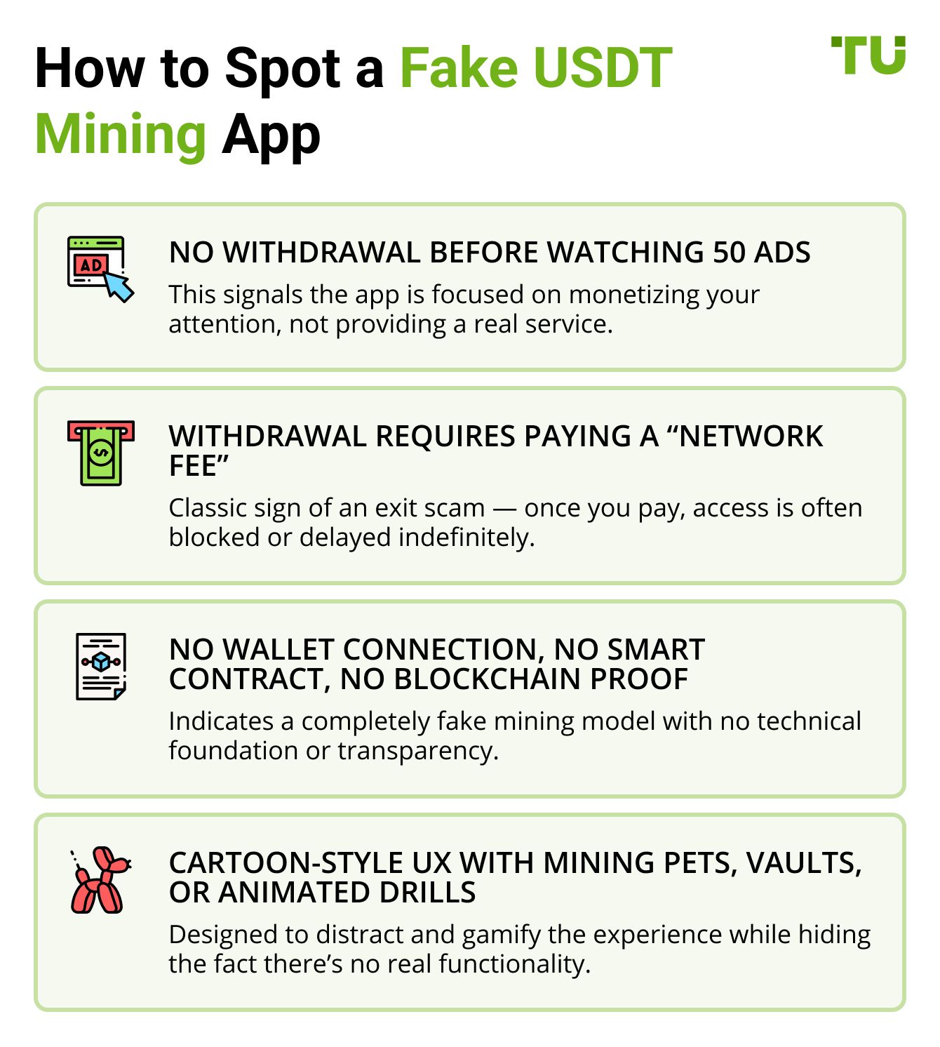 How to Spot a Fake USDT Mining App