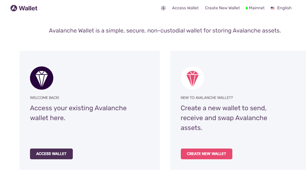  Avalanche Wallet