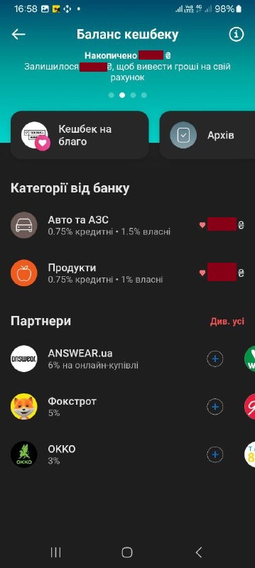 Кешбек в monobank