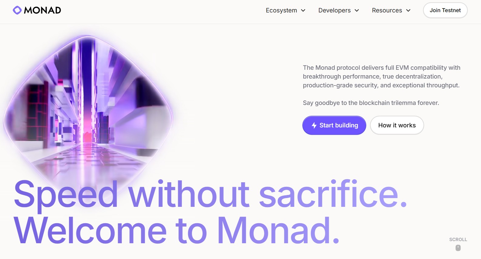 Официальный сайт Monad Testnet