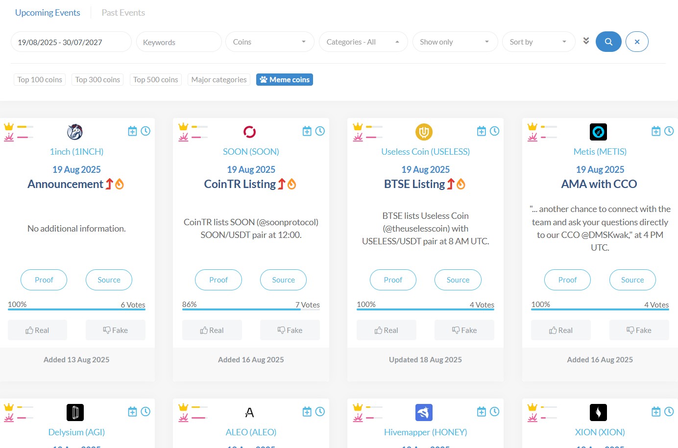 CoinMarketCal