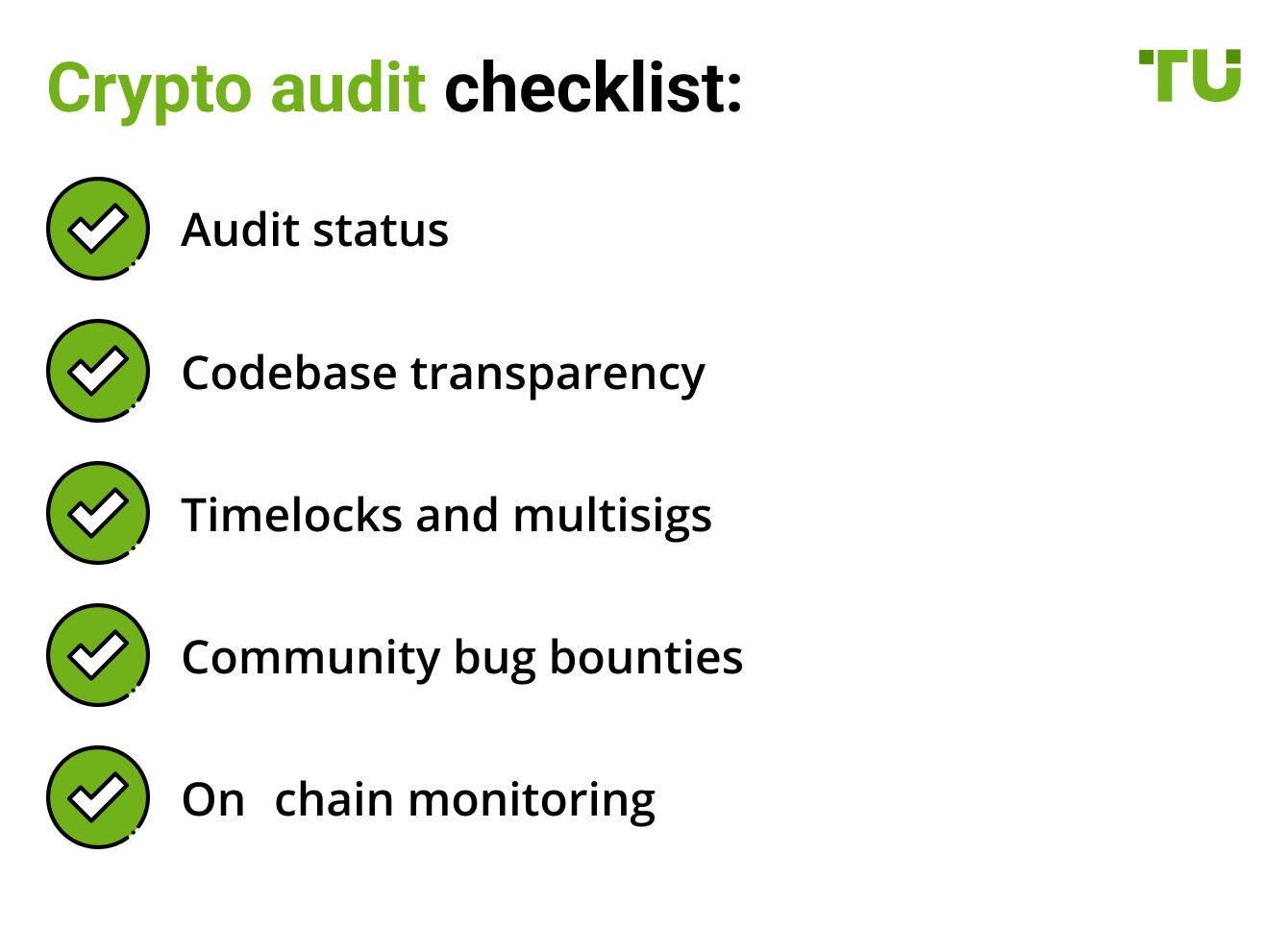 Crypto audit checklist