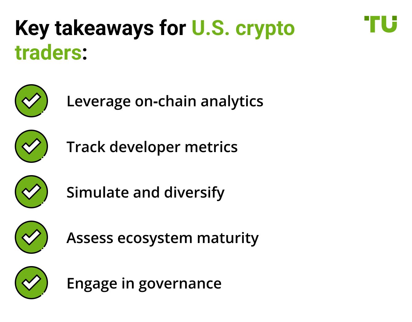 Key takeaways for U.S. crypto traders