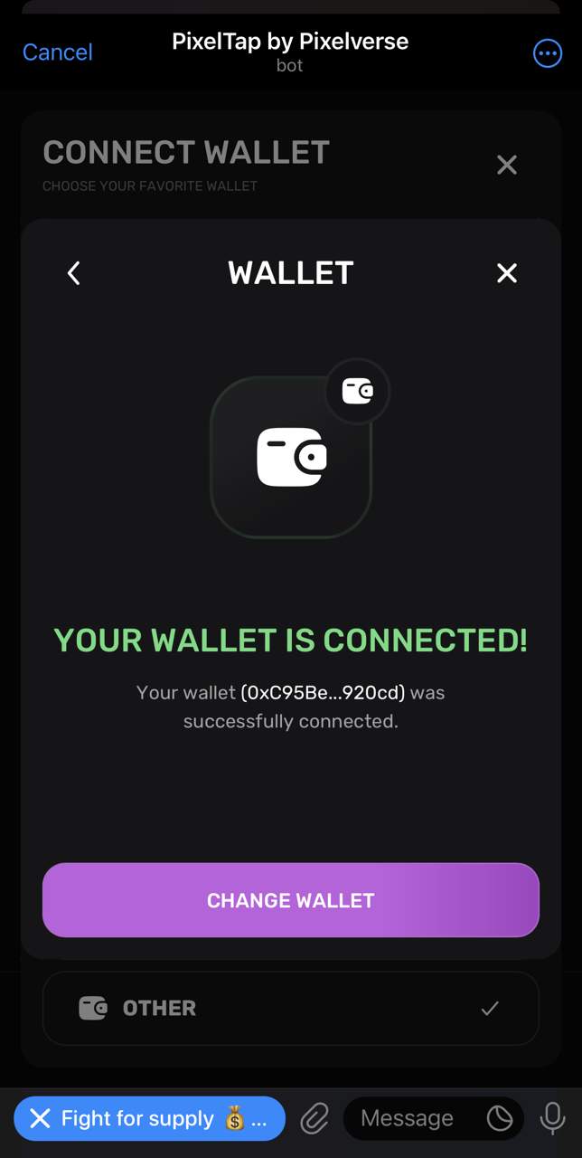 Confirm the connection
