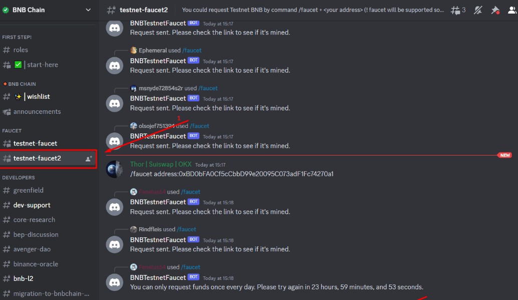 Як отримати тестові токени в BNB Chain Testnet