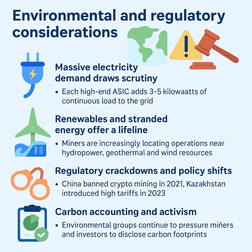 Environmental and regulatory considerations