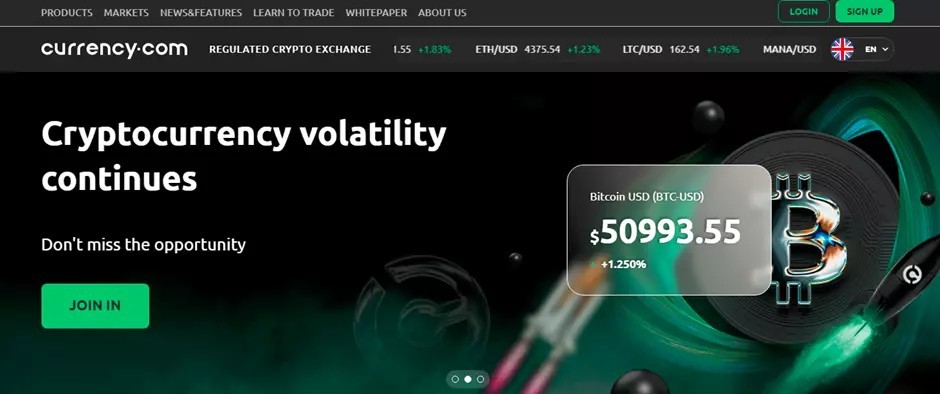  Біржа Currency.com