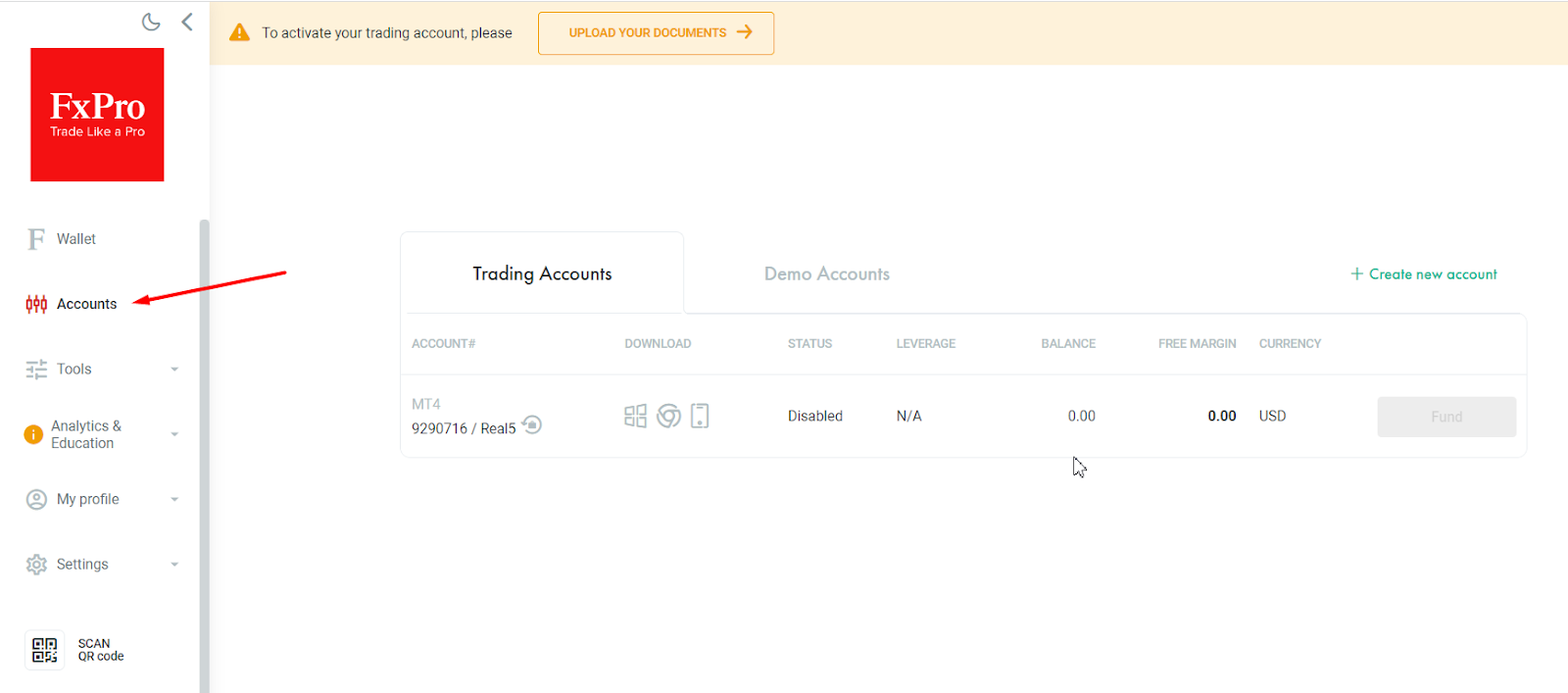 Review of FxPro Direct features – Accounts