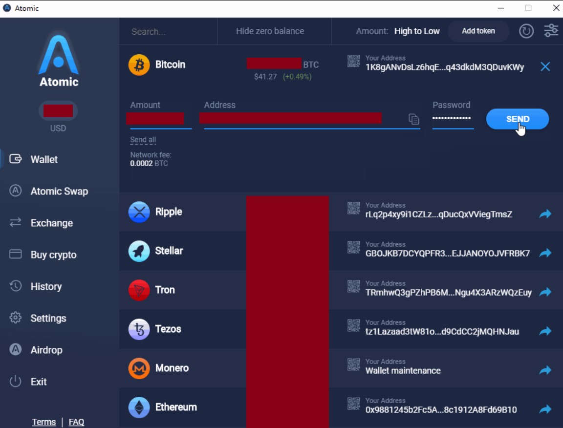Кошелек Atomic Wallet