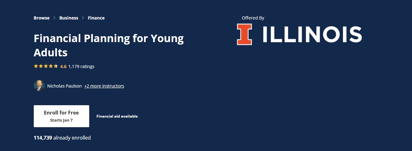 financial planning for young adults by the University of Illinois