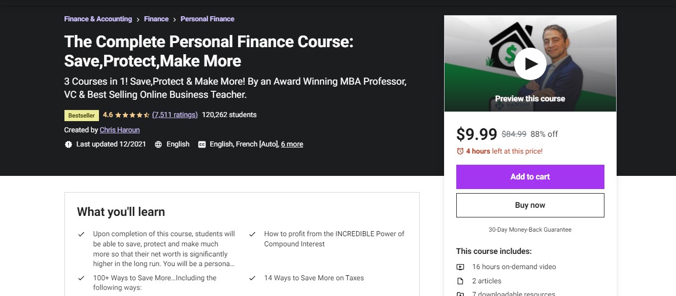 the complete personal finance course: save, protect, make more