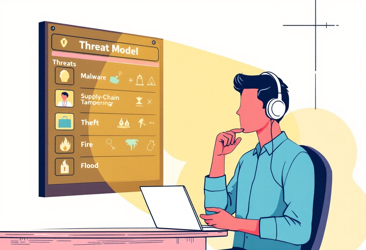 Decide on the threat model
