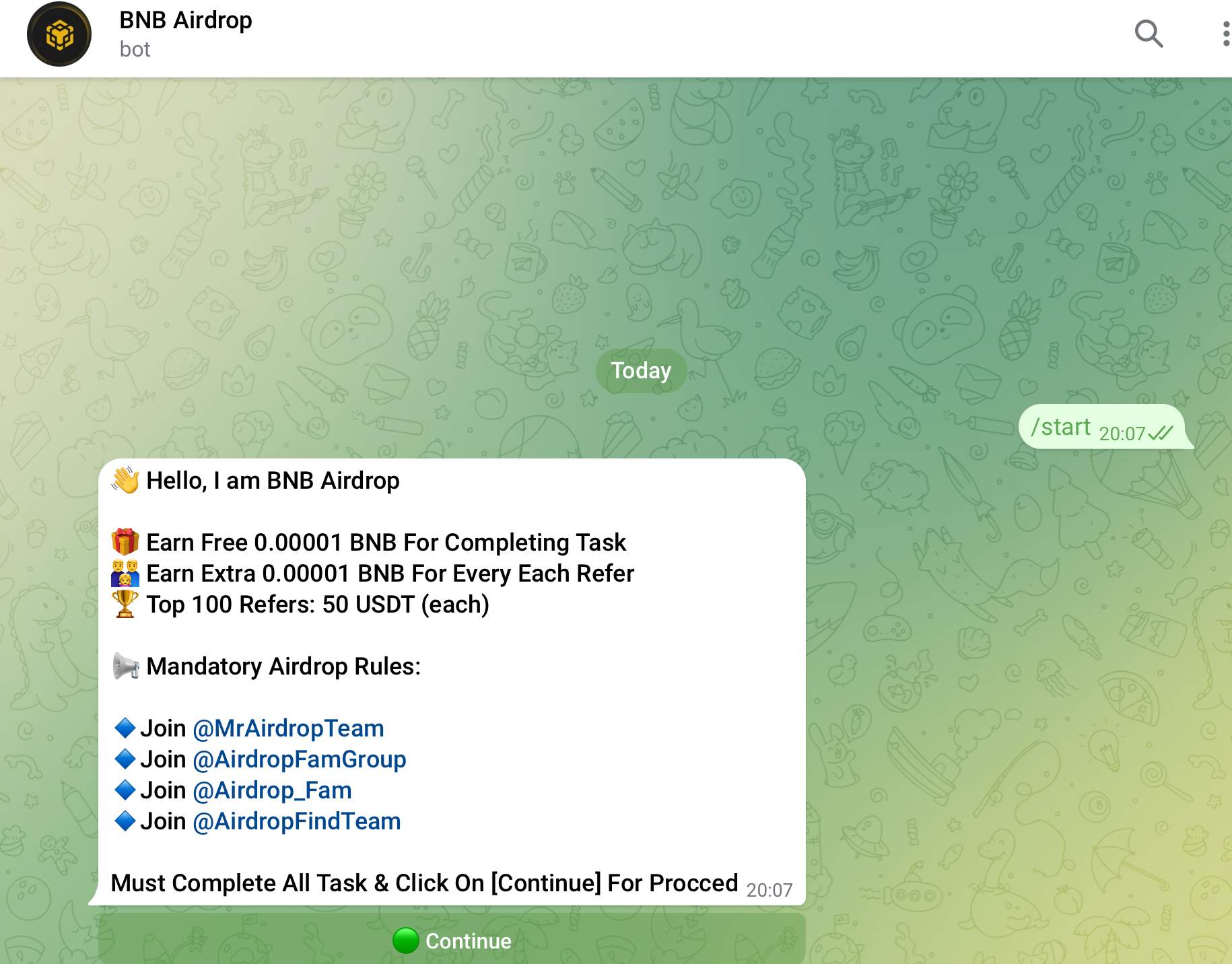 BNB Airdrop