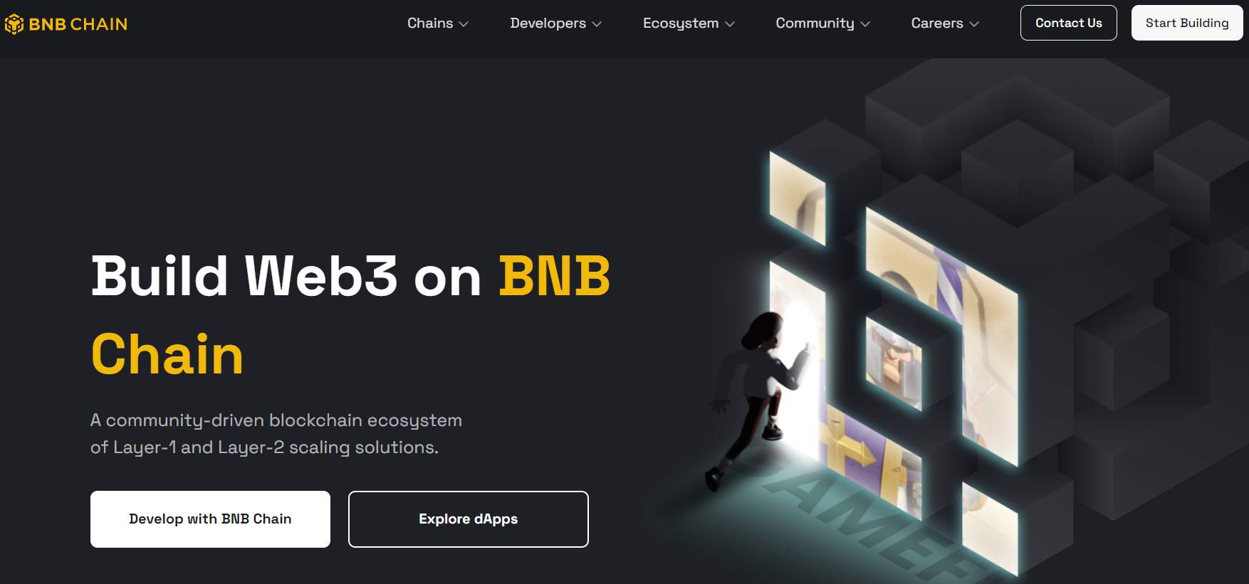 Screenshot www.bnbchain.org