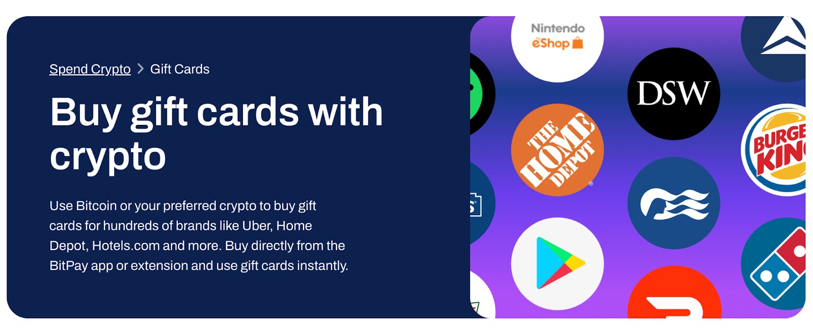 BitPay gift cards