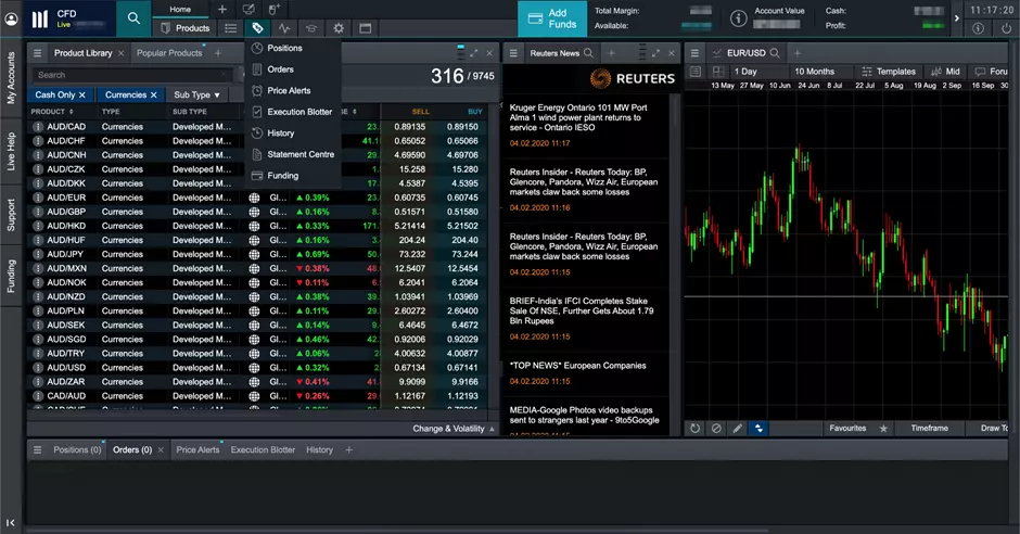 CMC Markets trading app