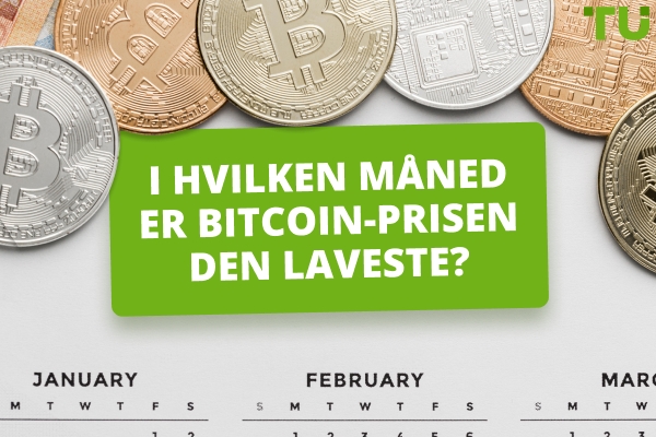 I hvilken måned er Bitcoin-prisen lavest?