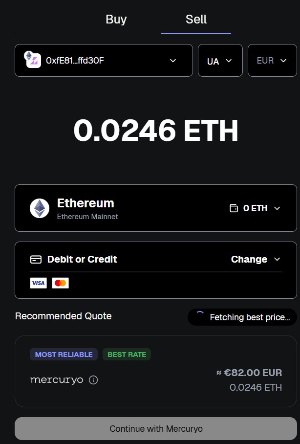 Параметры сделки на MetaMask