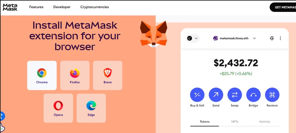 Установка кошелька MetaMask