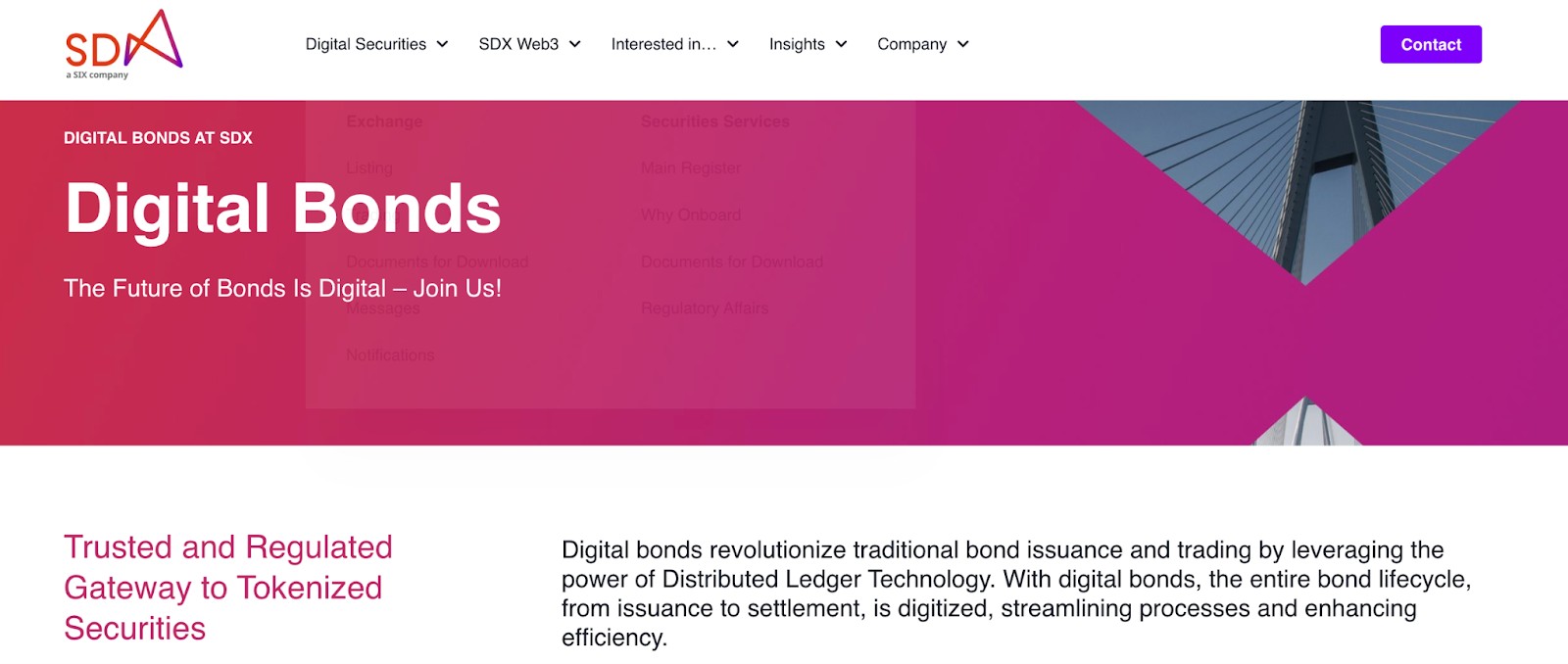 SIX Digital Exchange (SDX)