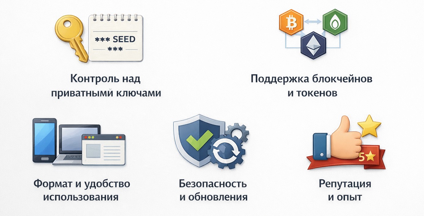 Основные критерии выбора мультивалютного кошелька