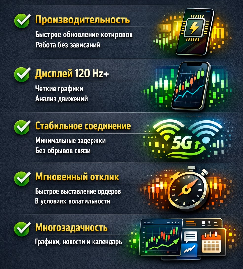 Что важно для дейтрейдинга со смартфона