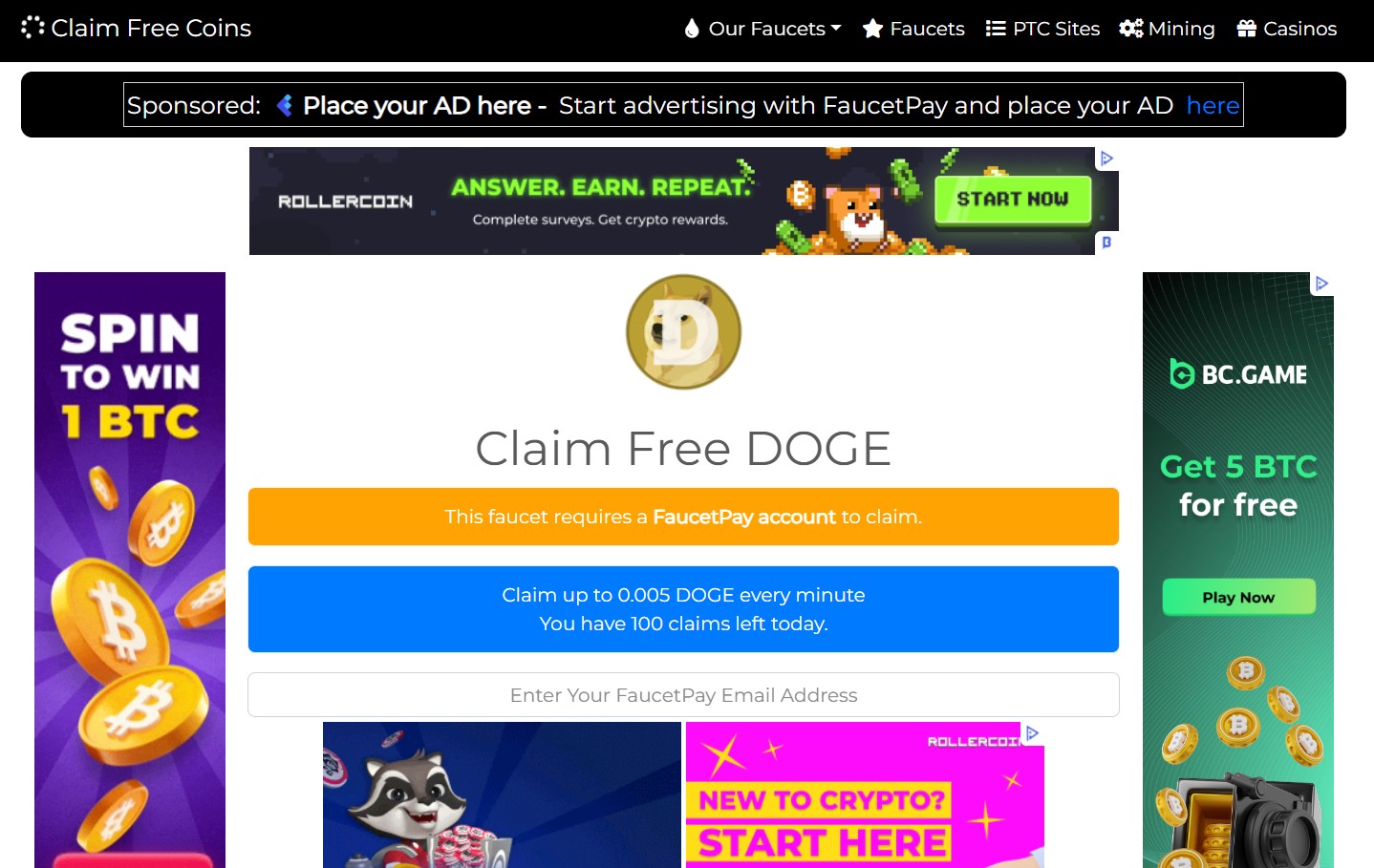 Claim Free Coins