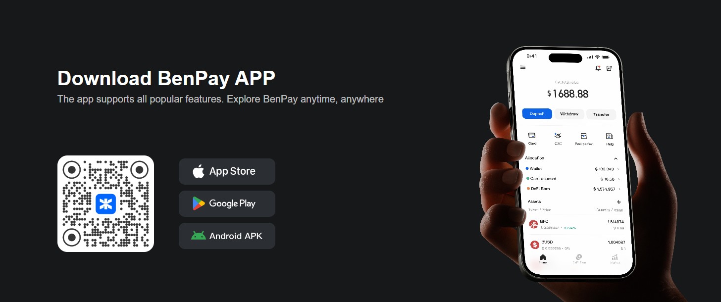 BenPay App experience and user interface
