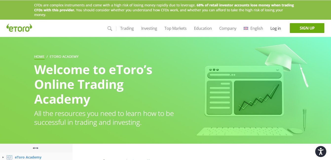 <span translate="no">eToro</span> trading academy