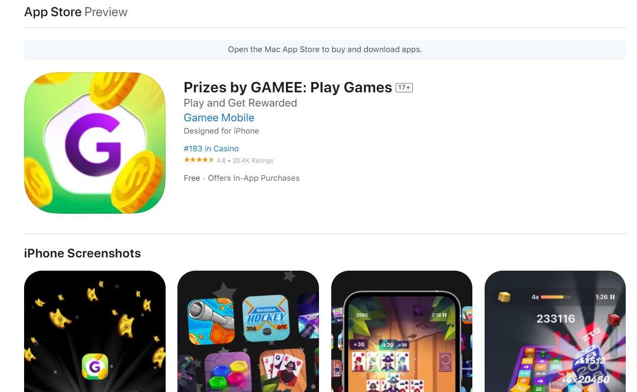 Apple store download page