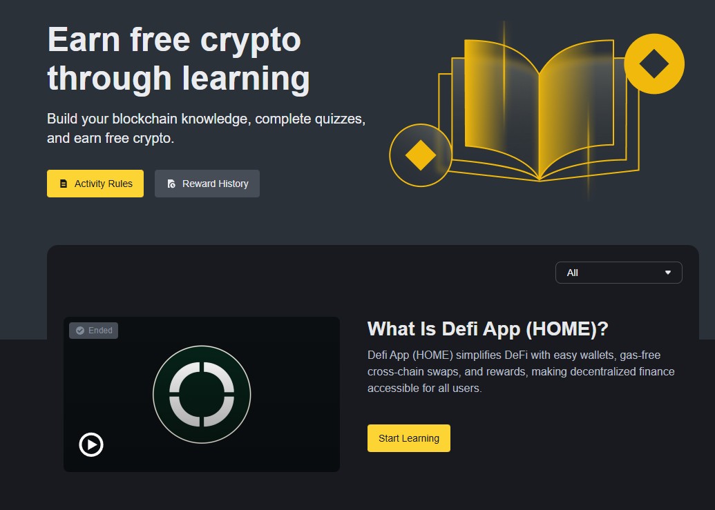 Learn and Earn на біржі Binance