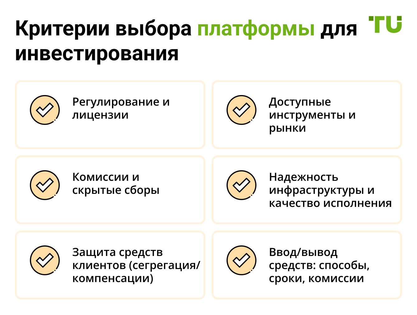 Критерии выбора платформы для инвестирования