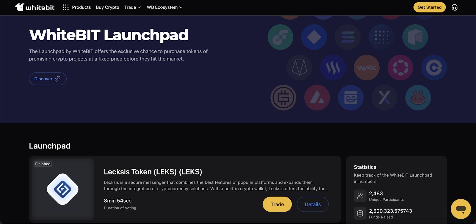 WhiteBIT launchpad