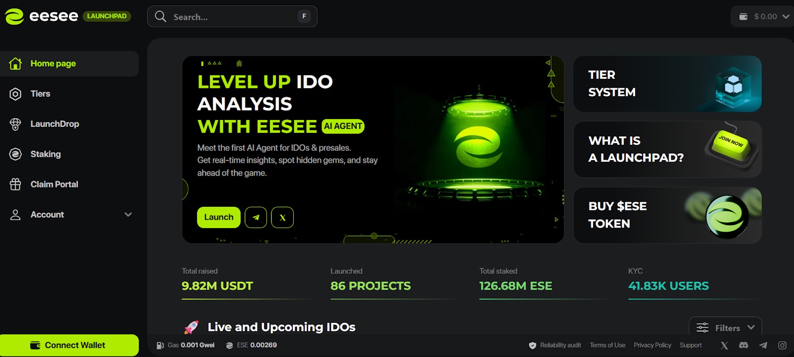 Eesee launchpad