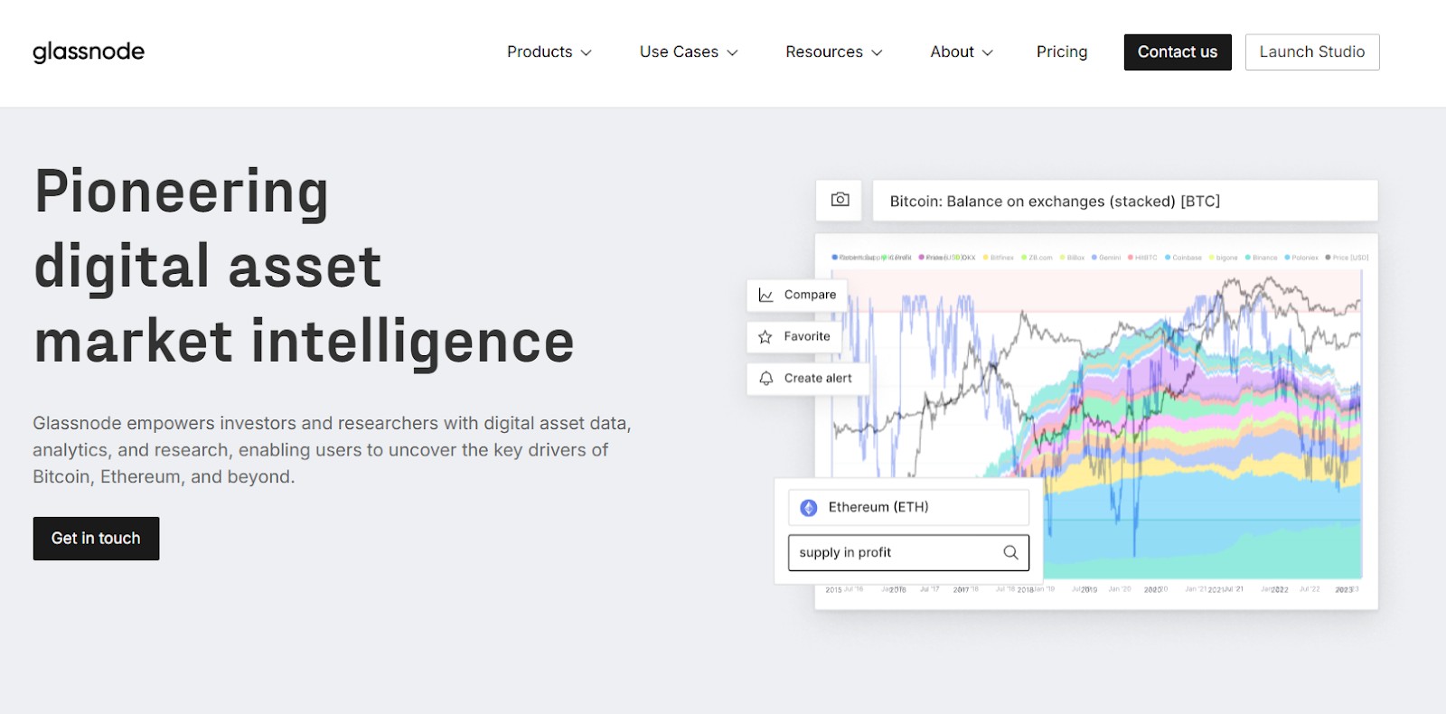 Glassnode site