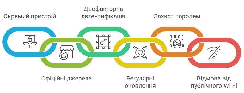 Ключові принципи безпечного використання телефона для криптовалюти